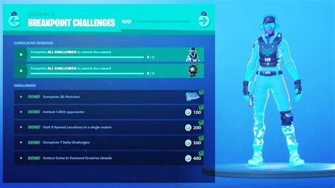 The New Breakpoint Challenges In Fortnite Free Items Youtube