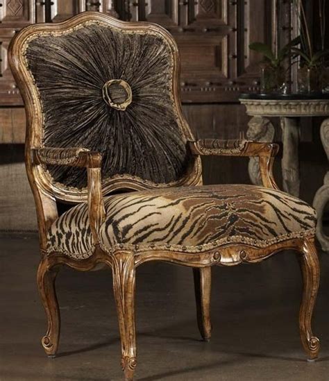 See more ideas about furniture, chair, home decor. High style Tiger print chair. 230 | Upholstered furniture ...