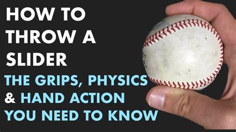 How To Throw A Slider Grips And Tips For Pitchers In Baseball