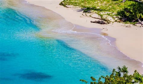 Beautiful White Sandy Beaches Of The Tropical Island Of St John In The