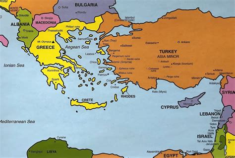 Map Of Turkey Bible Times