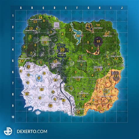 Interactive maps for fortnite battle royale. All chest locations on Fortnite Season 8 map revealed ...