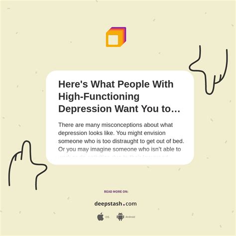 here s what people with high functioning depression want you to know deepstash