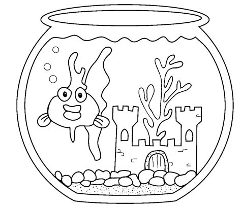 Aquarium Coloring Page Fish Coloring Page Fish Printables Coloring My