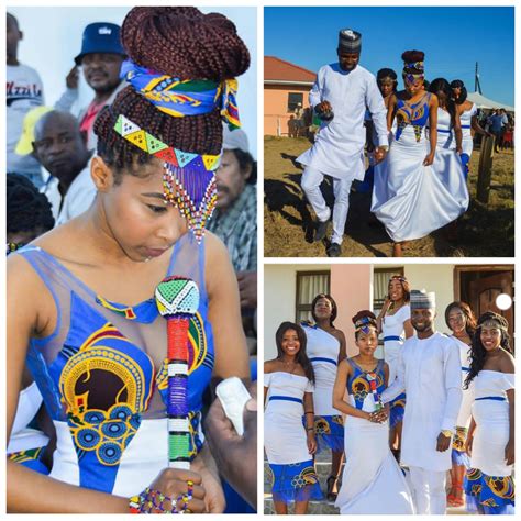 Guarantee the best couple outfits (ankara/ aso ebi). Xhosa Bride & Nigerian Groom With Squad In Traditional ...