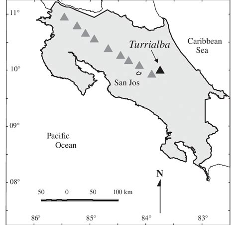 Carpeta Mermelada Preescolar Mapa De Volcanes Costa Rica Descripci N