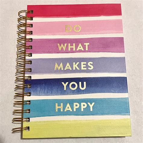 Clementine Paper Inc Office Clementine Paper Inc Do What Makes You Happy Spiral Notebook