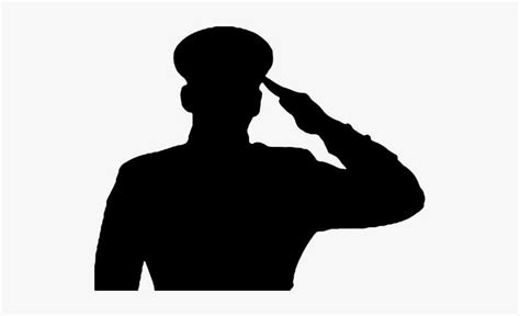 Download Soldiers Silhouette Sa Soldier Salute Silhouette Png