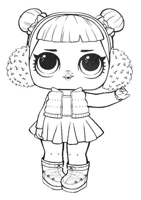Treasure Lol Surprise Doll Coloring Page Free Printable Coloring