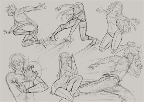anime action poses reference conveying movement art reference point