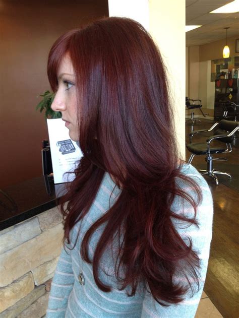 Dark Red Hair Mahagony Hair Color Deep Red Hair Dark