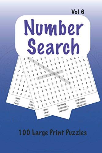 Classic Number Search Puzzles 100 Large Print Number Search Puzzles