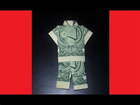 How To Fold A Money Origami Suit Shirt And Pants Fathers Day T Idea