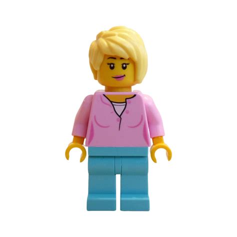 Lego Woman In Bright Pink Shirt Minifigure Brick Owl Lego Marketplace