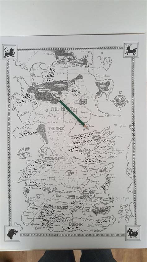 No Spoilers Its Not Perfect But I Handdrew A Westeros Map Lord Of The