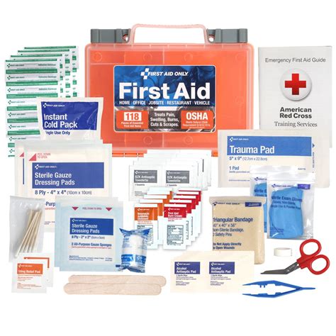 First Aid Only 118 Piece All Purpose First Aid Kit Osha Compliant