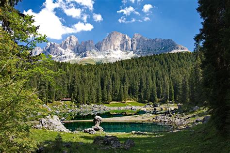 Am Karersee Dolomiten Südtirol Foto And Bild Landschaft Berge