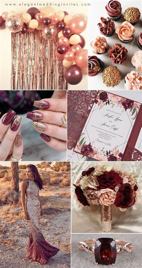 this approach would seem to be nice summer wedding ideas gold and burgundy wedding wedding