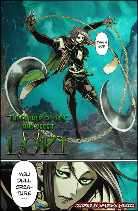 The Father Of Lies And Deceit Loki Colored Loki Ragnarok