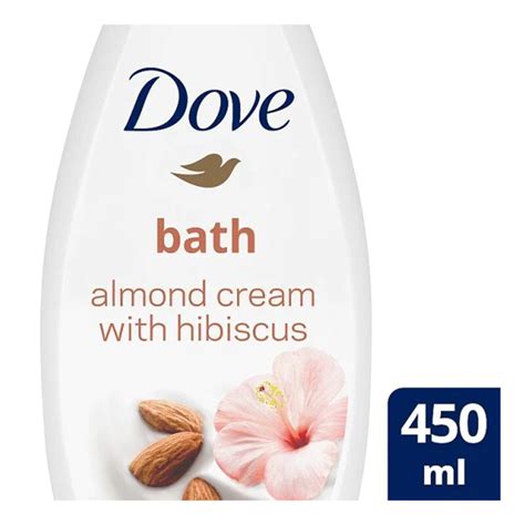 Dove Caring Bath Almond Cream With Hibiscus Moisturising Cream 450ml