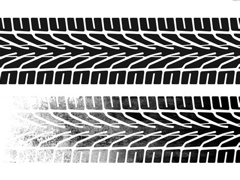 Tire Tracks On White Psdgraphics