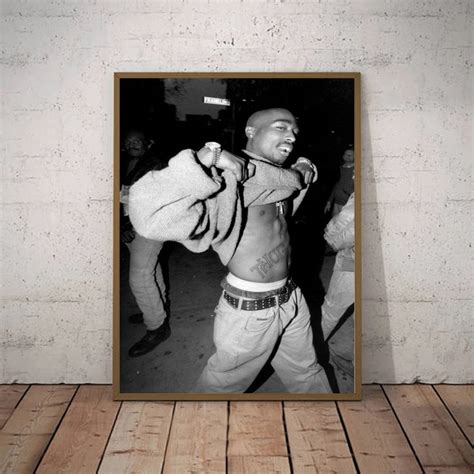 Tupac Shakur 2pac Rap Music Poster Art Canvas For Living Room Etsy