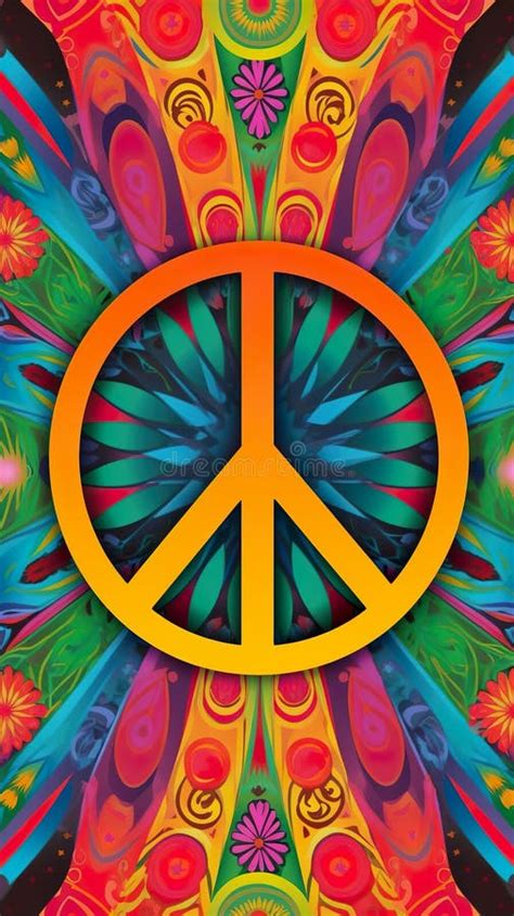 Flowers Peace Sign Wallpaper Stock Illustrations 401 Flowers Peace