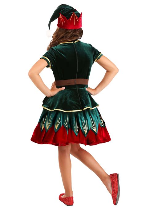 Disfraz de elfo de Navidad de lujo de niña Multicolor Yaxa Store
