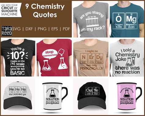 9 Funny Chemistry Quotes For Cricut And Silhouette Science Shirts Download Now Etsy