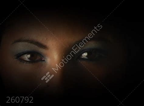 Beautiful Mysterious Female Eyes Slow Motion Stock Video Footage