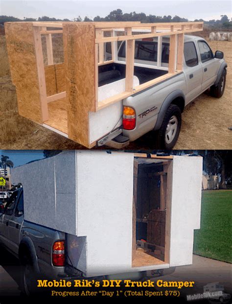 The guy purchased custom length crossbars from tnutz and had the ends threaded. How To Build Your Own Homemade DIY Truck Camper | Mobile Rik - #Vanlife In A DIY Truck Camper