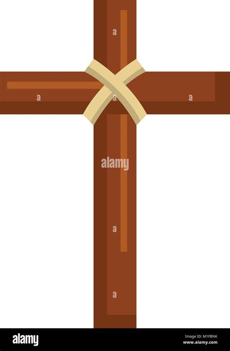 Religious Wooden Cross Christianity Symbol Stock Vector Image And Art Alamy