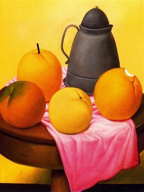 Oil Paintings Of Still Life With Fruits Fernando Botero Art For Sale