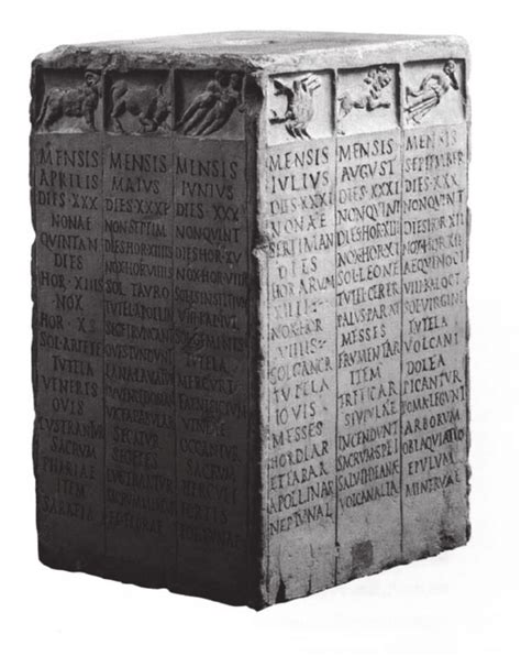 A Roman Calendar Stone Download Scientific Diagram