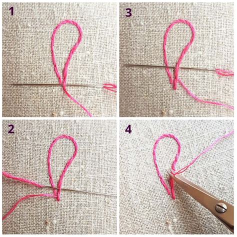 How To Start And Finish Your Embroidery Thread Polkadots And Blooms