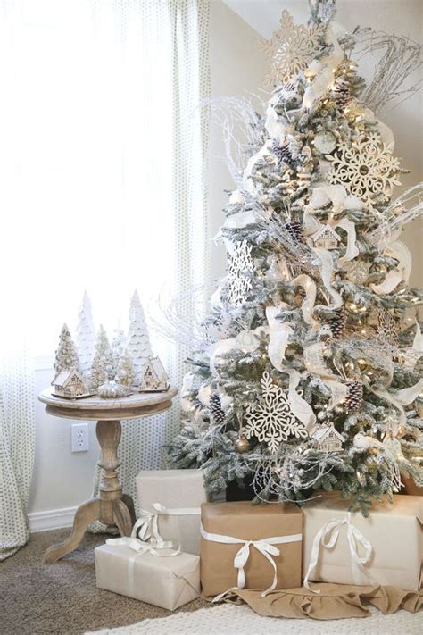 26 Best Flocked Christmas Tree Décor Ideas Digsdigs