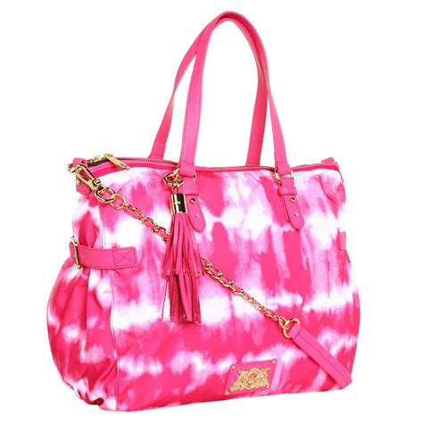 Juicy Couture Pink Lauryn Zip Top Tote Bag Pink Ebay