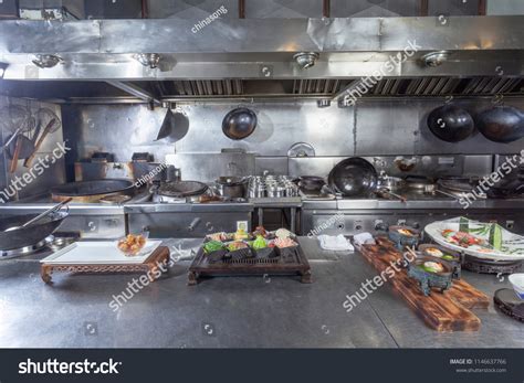 typical chinese restaurant kitchen unmanned scene foto stok 1146637766 shutterstock