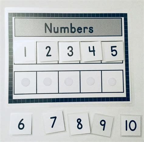 Numbers 1 10 Game Learning Game Kindergarten Game Preschool Etsy