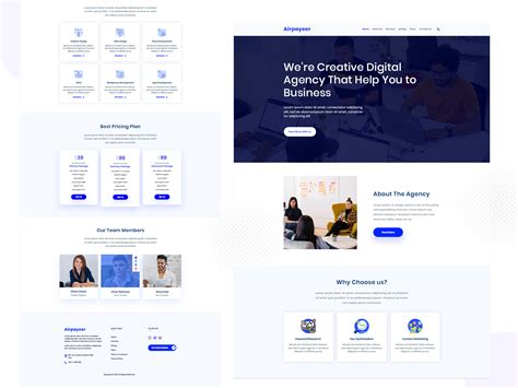 Digital Agency Landing Page Design Graphic By Graphicomor · Creative