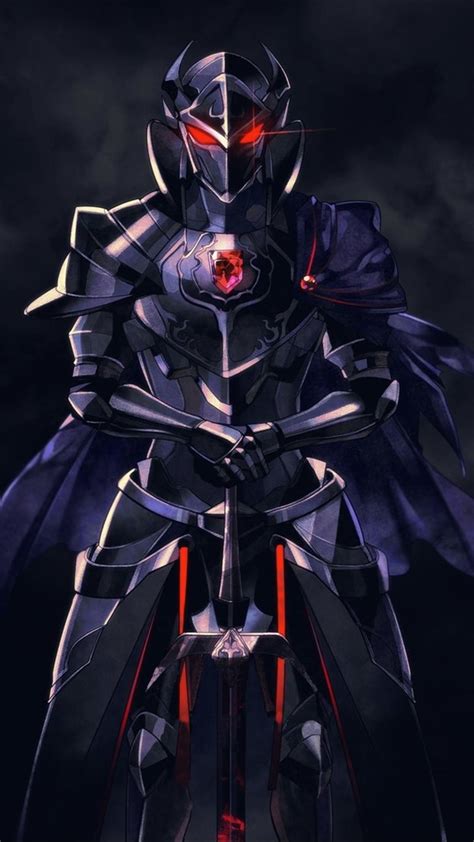 Anime Knight Character Art Dark Anime