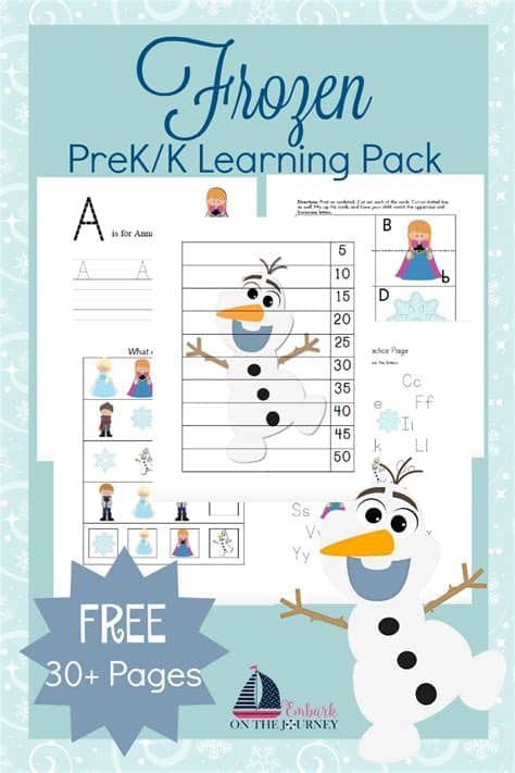 Free Frozen Preschool Printable Pack - Money Saving Mom ...