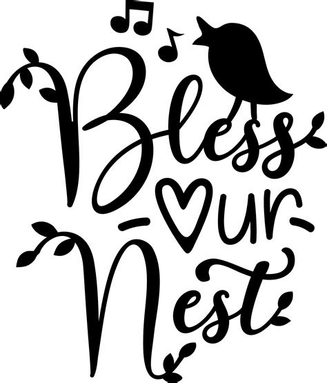 Free Bless Our Nest Svg Cut File Craftables