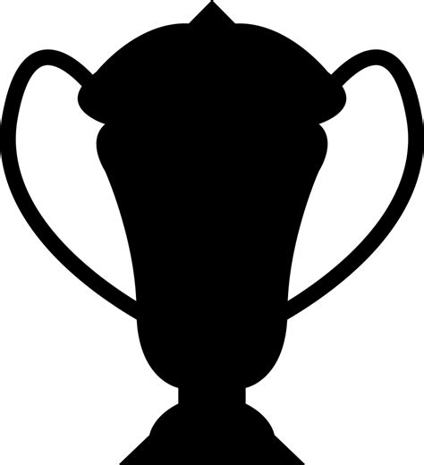 Roger federer of switzerland holds the trophy high after winning in straight sets against andy roddick of the usa in the mens singles final during. Silhouette clipart trophy, Silhouette trophy Transparent FREE for download on WebStockReview 2021