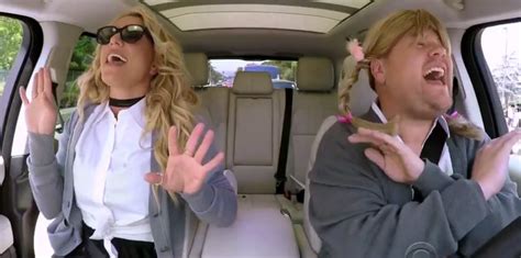 Britney Spears Does Carpool Karaoke On Late Late Show