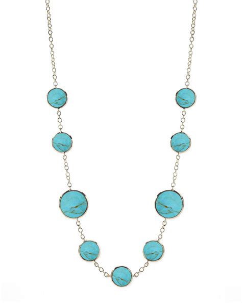 Ippolita Multi Stone Necklace In 18k Gold Turquoise Editorialist