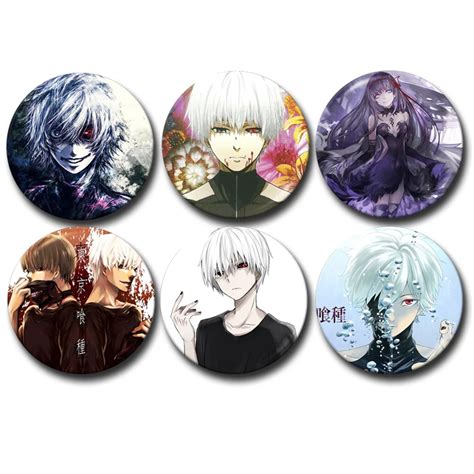Japanese Anime Tokyo Ghoul Brooch Pins Badge Accessories For Clothes