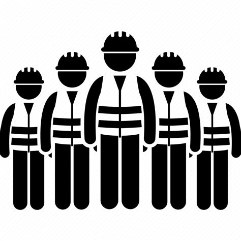 Construction Group Team Workers Icon Download On Iconfinder