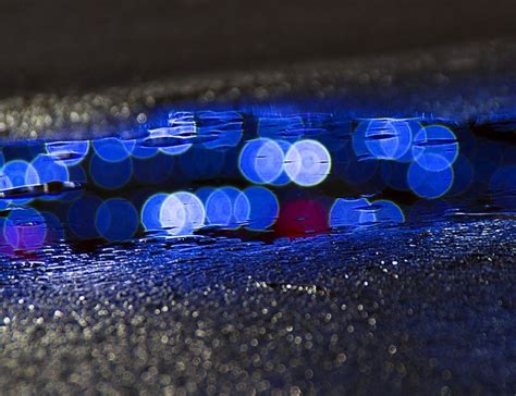 Wet Neon Magical Reflections In Street Puddles By Slava Semeniuta