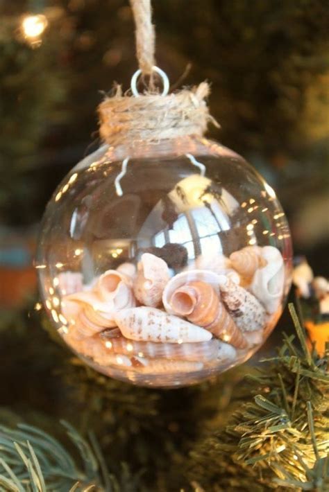 DIY Seashell Ornament Collect Shells And Sand From Coast Wash Shells